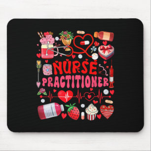 Nurse Practitioner Valentine's Day Nurse Tools Cut Mouse Pad