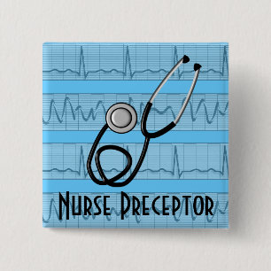 Nurse Preceptor Buttons Black Stethoscope