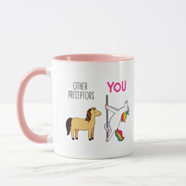 Nurse Preceptor Funny Unicorn Coffee Mug (Left)