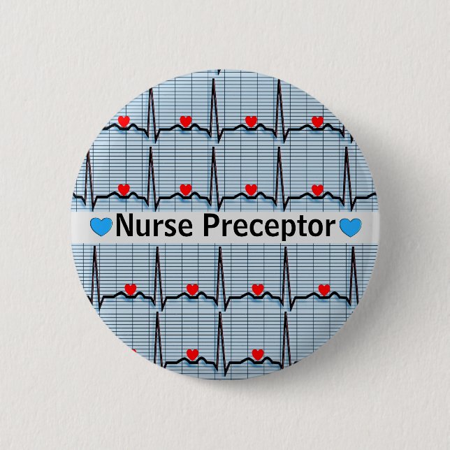 Nurse Preceptor Rhythms 6 Cm Round Badge (Front)