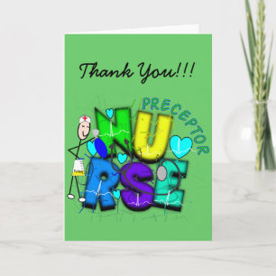 Nurse Preceptor "Thank  You" Gifts Thank You Card