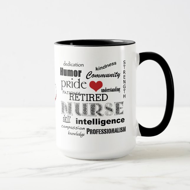 Nurse Pride-Attributes/RETIRED+Stethoscope Mug (Right)