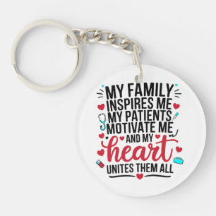 Nurse Profession Design Key Ring