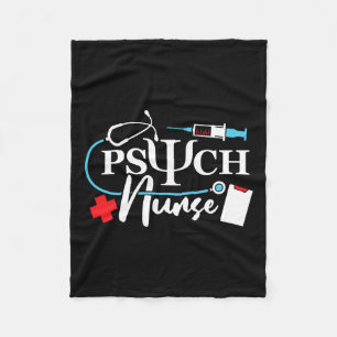 Nurse Psychology Nursing Psychiatric Mental Health Fleece Blanket