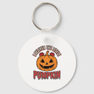 Nurse Pumpkin Halloween Delivery Shirt Design_1 Key Ring
