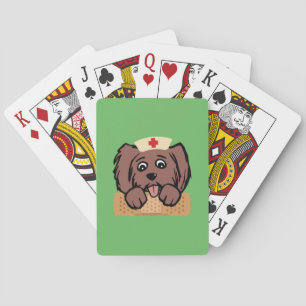Nurse Pup Playing Cards