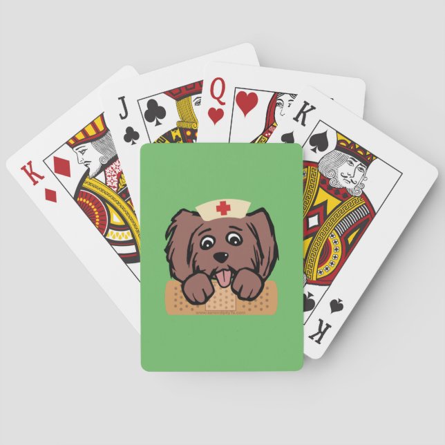Nurse Pup Playing Cards (Back)