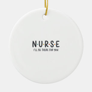 Nurse Quote Shirt Design Vector Graphic_1 Ceramic Tree Decoration