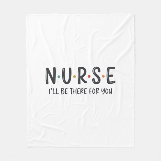 Nurse Quote Shirt Design Vector Graphic_1 Fleece Blanket (Front)