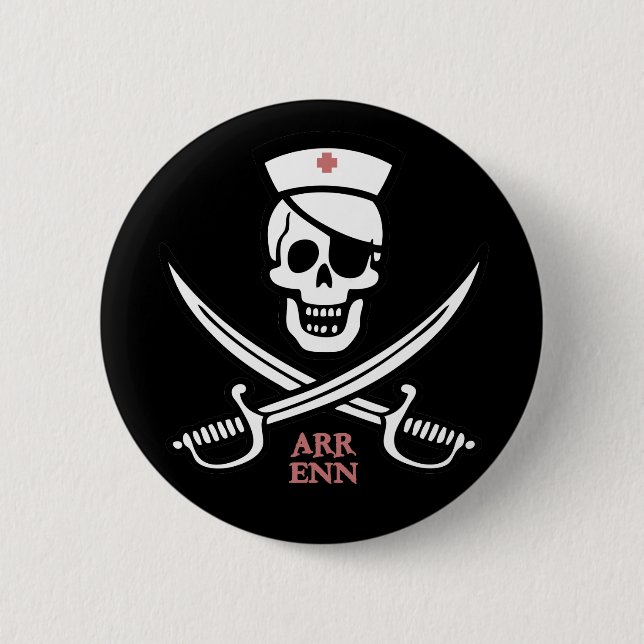 Nurse Rackam 6 Cm Round Badge (Front)