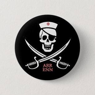 Nurse Rackam 6 Cm Round Badge
