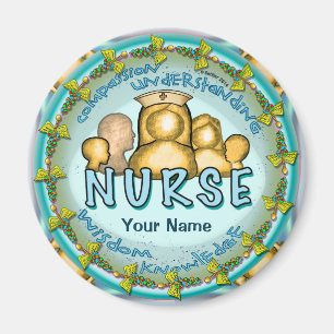 Nurse Rainbow Motto magnet