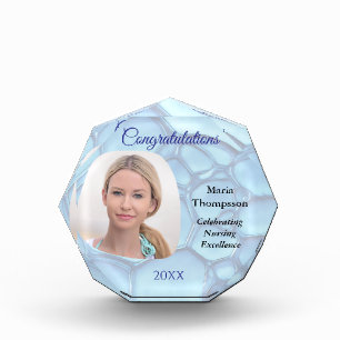 Nurse Recognition Award Photo Keepsake Healthcare Block