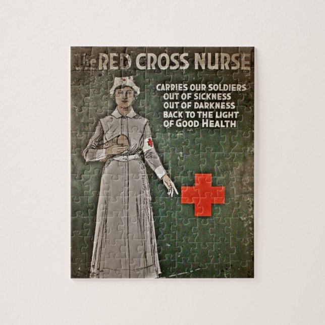 Nurse Requesting Donations WWI Jigsaw Puzzle (Vertical)