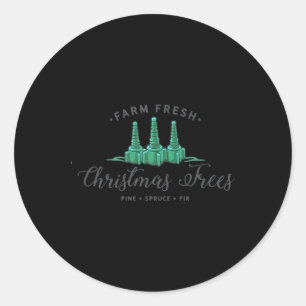 Nurse respiratory therapist christmas rt xmas tree classic round sticker