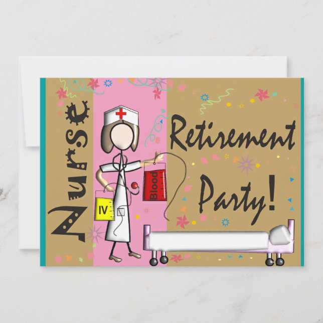 Nurse Retirement Party Invitations (Front)