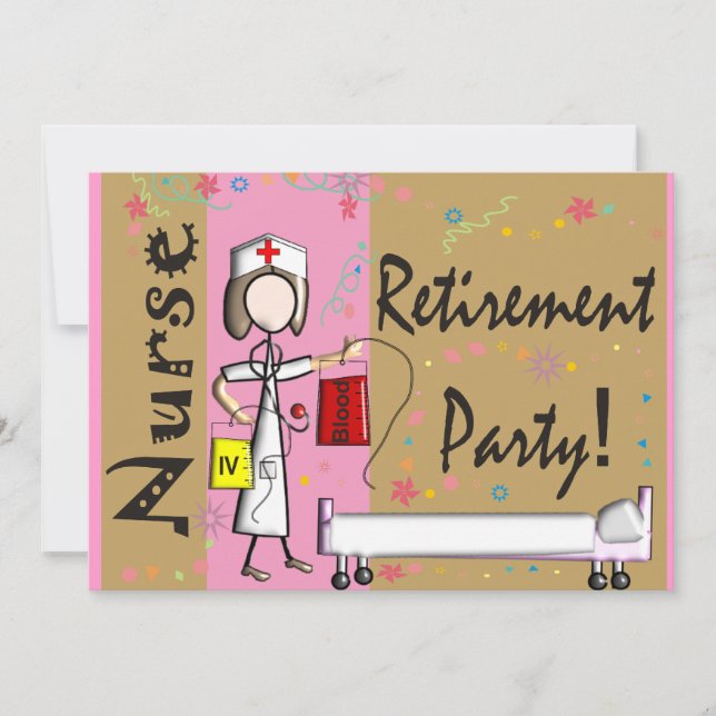 Nurse Retirement Party Invitations (Front)