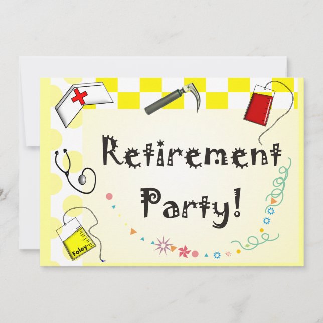 Nurse Retirement Party Invitations (Front)