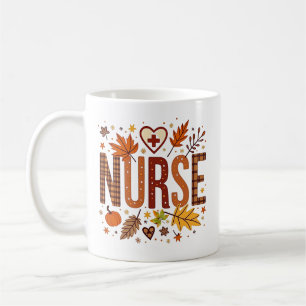 Nurse Retro Bubble Letters Personalised Coffee Mug