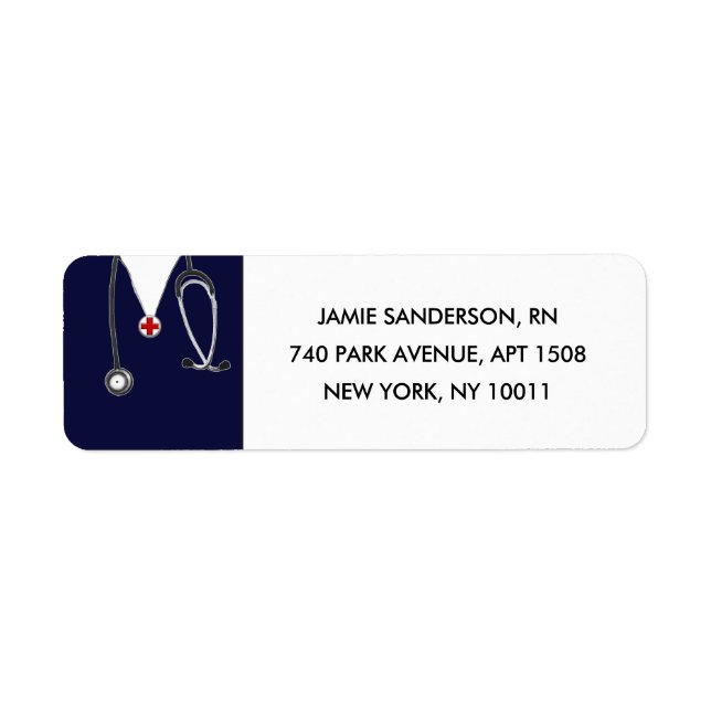 Nurse Return Address Labels (Front)