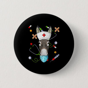 Nurse rn funny er nursing school graduation  6 cm round badge