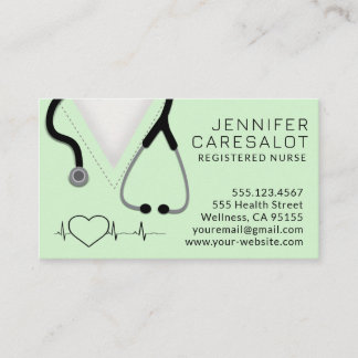 Nurse RN, LVN, LPN, Caretaker Business Card