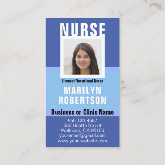 Nurse RN, LVN, LPN, Caretaker Business Card