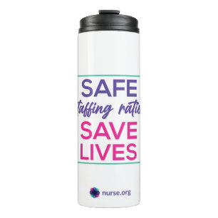 Nurse Safe Staffing Thermal Tumbler