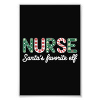 Nurse Santa's Favourite Elf Life Nurse Day Gifts