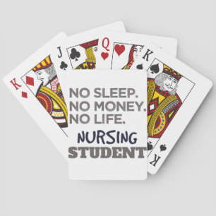 Nurse School Meme No Sleep Money Nursing Student Playing Cards