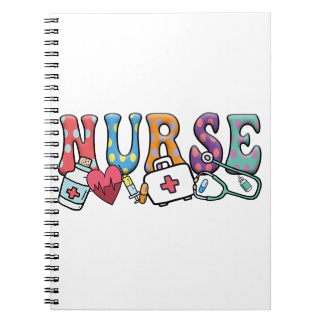 Nurse  - School Nurse Gift - Funny Nurse    Notebook (Front)