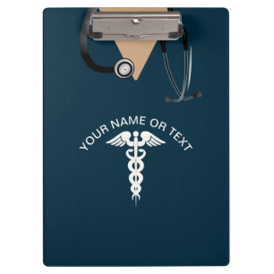 Nurse Scrub Top Teal Medical Personalised Clipboard