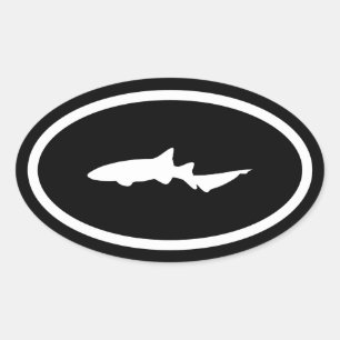 Nurse Shark Oval Sticker