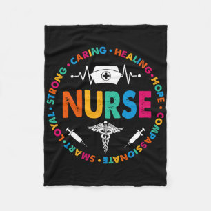 Nurse Shirt Funny Nursing Nurse Rn Lpn Np Fleece Blanket
