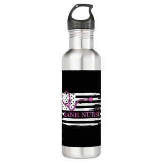 Nurse Shirt, Sane Nurse Tee, Registered Nurse  710 Ml Water Bottle