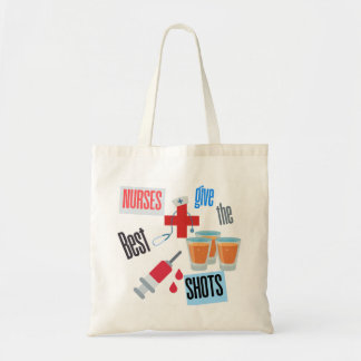 Nurse Shot Funny Tote Bag