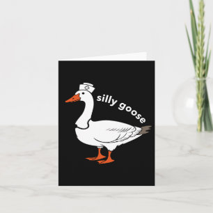 Nurse Silly Goose Cute Easter Bunny Easter Day  Card