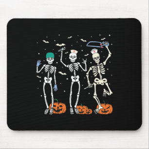 Nurse Skeleton Halloween Healthcare 1  Mouse Pad