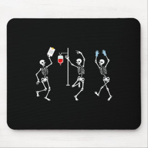 Nurse Skeleton Halloween Skeleton Costume  Mouse Pad