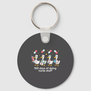 Nurse Skeleton New Year Crew 2026 Funny Er Icu Par Key Ring
