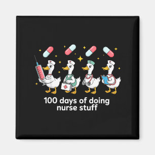 Nurse Skeleton New Year Crew 2026 Funny Er Icu Par Magnet