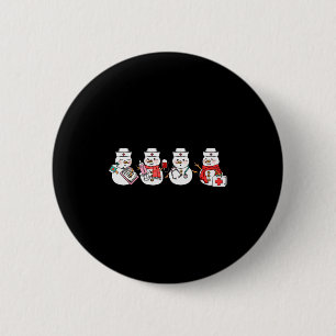 Nurse Snowman Squad Nursing Rn Registered Funny Ch 6 Cm Round Badge