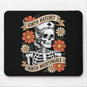 Nurse Sorta Ratchet Sorta Nightingale Skeleton Hal Mouse Pad