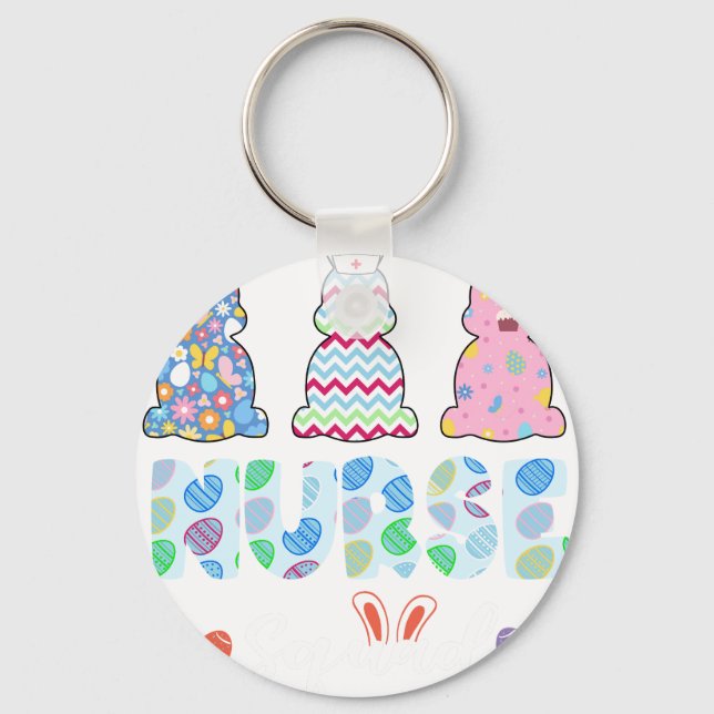 nurse squad, retro, vintage key ring (Front)