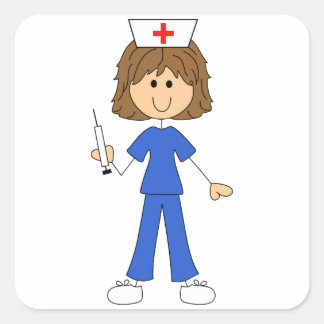 Nurse Square Sticker