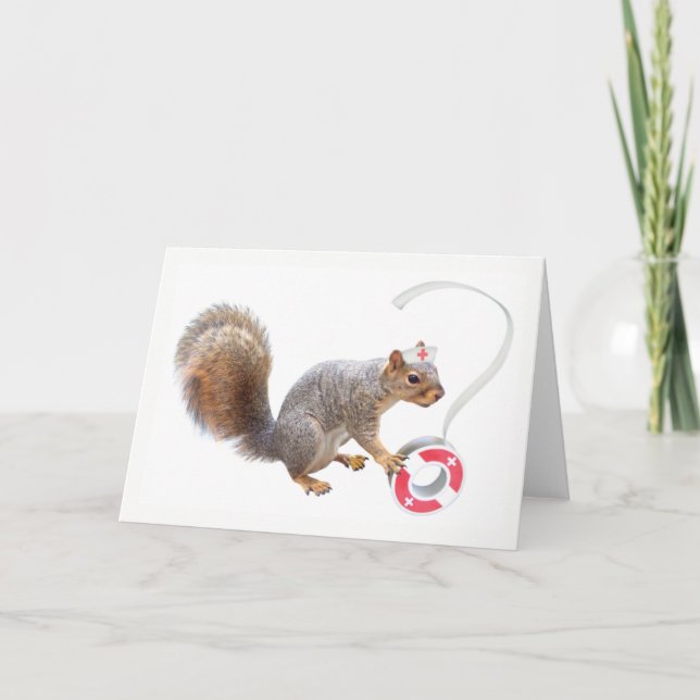 Nurse Squirrel Card (Front)
