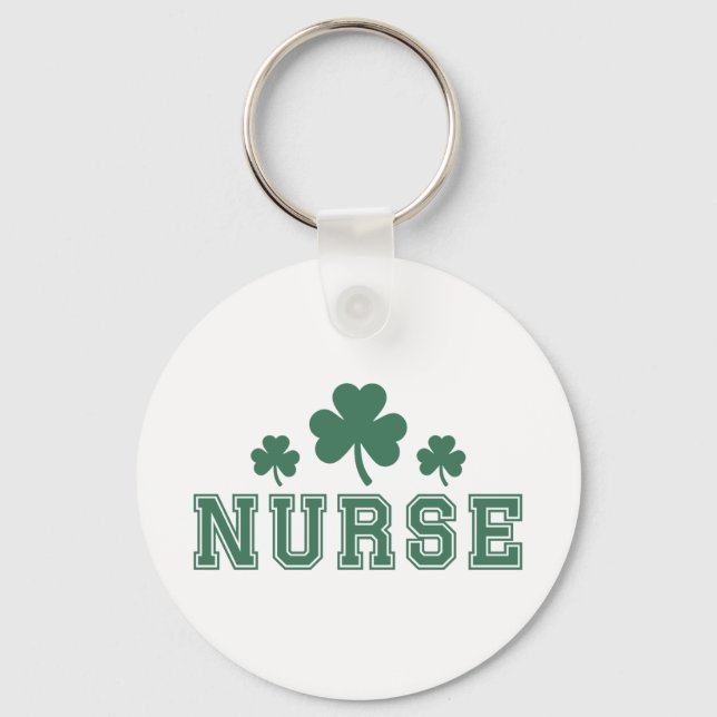 Nurse St. Patrick’s Day  Key Ring (Front)
