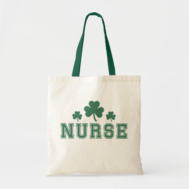 Nurse St. Patrick’s Day Tote Bag (Front)