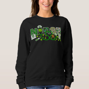 Nurse St Patrick's Day Lucky Nurse Shamrock Love N Sweatshirt