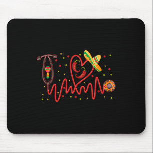 Nurse Stethoscope Cinco De Mayo Fiesta Mexican Men Mouse Pad